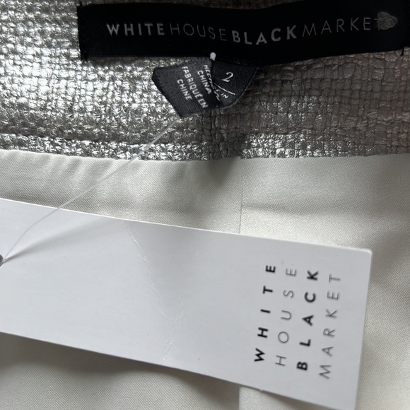 NWT WHBM Metallic Tweed Boot Skirt - Picture 12 of 13